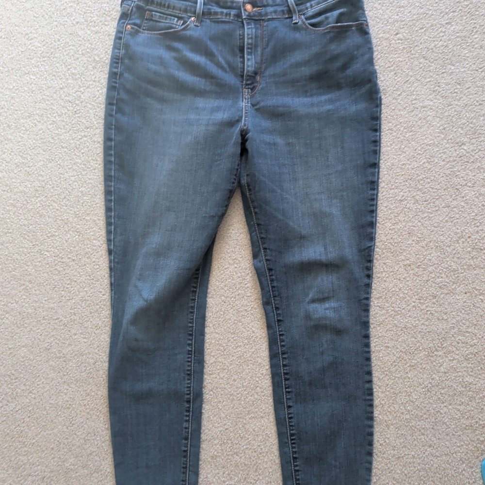 Women's Levi's - Denizen High Rise Skinny Blue Jeans Size 14